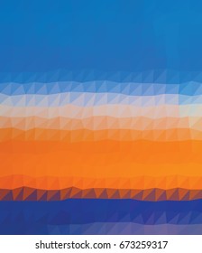 Kaleidoscopic low poly triangle style vector mosaic background