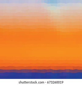Kaleidoscopic low poly triangle style vector mosaic background