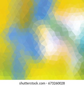 Kaleidoscopic low poly triangle style vector mosaic background
