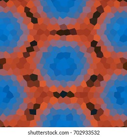 Kaleidoscopic low poly triangle style vector mosaic background