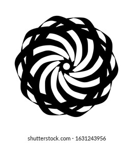 Kaleidoscopic mandalas are inspired by various symmetrical Indian symbols with a set of yoga circles. Buddhism, spiritual tattoos. Mystical symbols or related to the sacred.