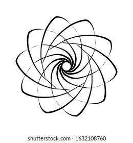 Kaleidoscopic mandalas are inspired by various symmetrical Indian symbols with a set of yoga circles. Buddhism, spiritual tattoos. Mystical symbols or related to the sacred.