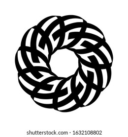 Kaleidoscopic mandalas are inspired by various symmetrical Indian symbols with a set of yoga circles. Buddhism, spiritual tattoos. Mystical symbols or related to the sacred.