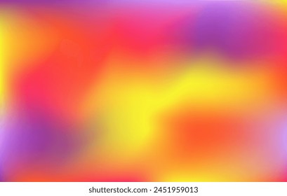 Kaleidoscopic prism background. Crazy lemon pink magenta salmon coral post advertisement presentation. Neon psychedelic backdrop. Bright yellow violet red rose gradient. Mind-blowing colorful mockup. 