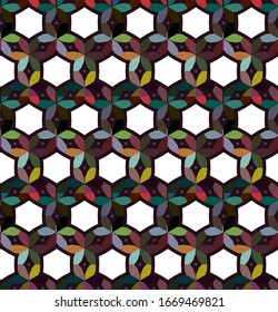 Kaleidoscopic video background. Colorful symmetric patterns.