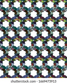 Kaleidoscopic video background. Colorful symmetric patterns.