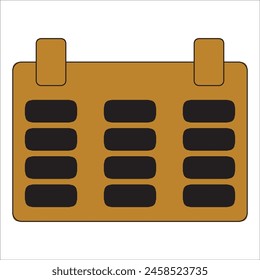 kalender icon in flat style