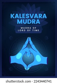 Kalesvara Mudra Hand Gesture - Vector illustration