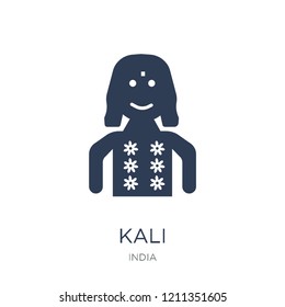 Kali icon. Trendy flat vector Kali icon on white background from india collection, vector illustration can be use for web and mobile, eps10