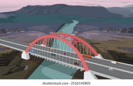 Kali Kuto Bridge in Indonesia 