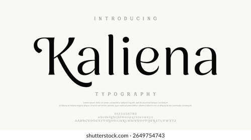 Kaliena modern creative minimal alphabet small letter logo design