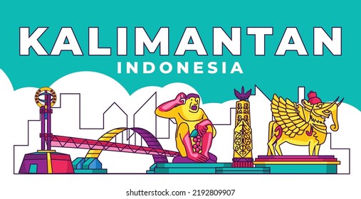 Kalimantan Island Indonesia City Landmark