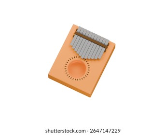 ícone do kalimba renderização de ilustração 3d