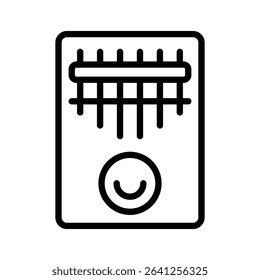 Kalimba Icon outline set sign