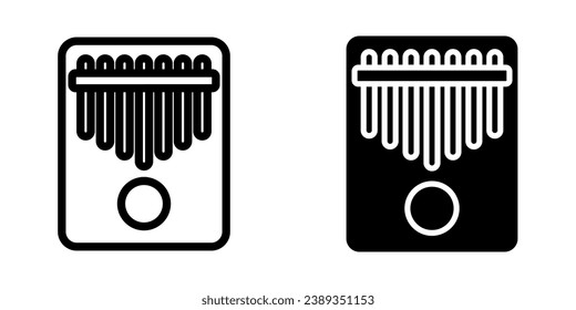 Kalimba Icon. symbol for mobile concept and web design. vector illustration