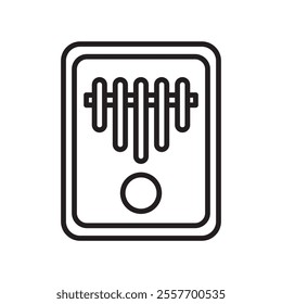 Kalimba Icon Thin line art collection