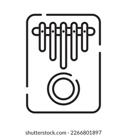 kalimba icon vector illustration logo deisgn