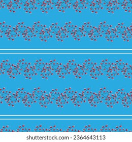 kalina pattern, vector pattern of stripes and kalinas