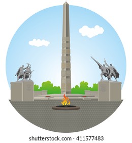 Kaliningrad. 1200 guardsmen memorial