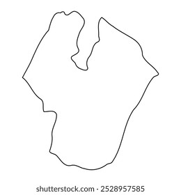 Kaliro District map, administrative division of Uganda. Vector illustration.