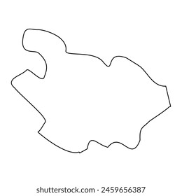 Kalkara District map, administrative division of Malta. Vector illustration.