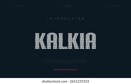 Kalkia  modern stylish capital alphabet letter logo design