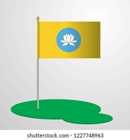 Kalmykia Flag Pole