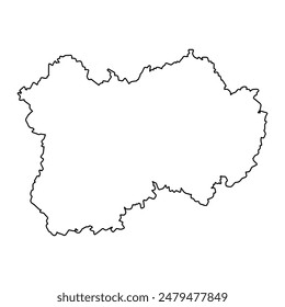 Oblast Kaluga, administrative Division Russlands. Vektorillustration.