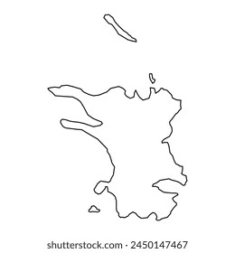 Kalundborg Municipality map, administrative division of Denmark. Vector illustration.