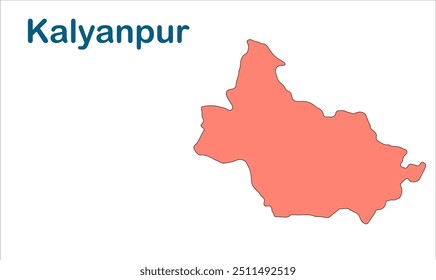 Mapa da subdivisão de Kalyanpur, Distrito de East champaran, Estado de Bihar, República da Índia, Governo de Bihar, território indiano, Índia Oriental, política, aldeia, turismo