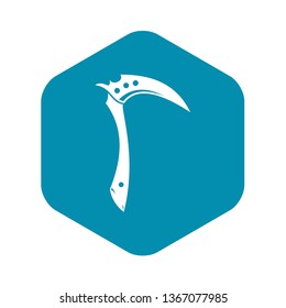 Kama weapon icon. Simple illustration of kama weapon vector icon for web