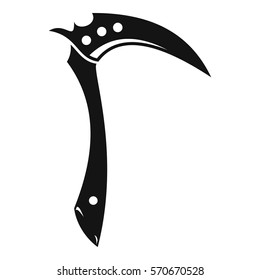 Kama weapon icon. Simple illustration of kama weapon vector icon for web