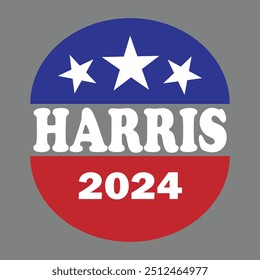 Kamala Harris 2024 Women's Classic T-Shirt design vector illustration