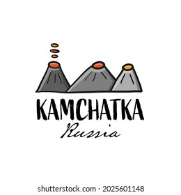Kamchatka, Russian Far East. Sketch for your design