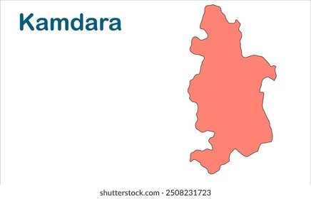 Mapa da subdivisão de Kamdara, Distrito de Gumla, Estado de Jharkhand, República da Índia, Governo de Jharkhand, Território indiano, Índia Oriental, política, aldeia, turismo