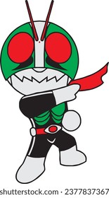 Kamen rider masked rider vector art 