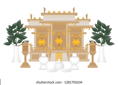 Kamidana (a household Shinto altar)