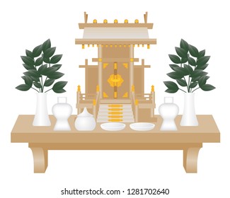 Kamidana (a household Shinto altar)