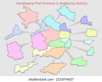 Kamphaeng Phet Province is divided by districts.