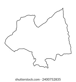 Kampong Thom province map, administrative division of Cambodia. Vector illustration.