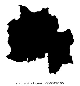 Kampot province map, administrative division of Cambodia. Vector illustration.
