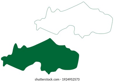 Kamrup Metropolitan District (Assam State, Republic Of India) Map Vector Illustration, Scribble Sketch Kamrup Metropolitan Map