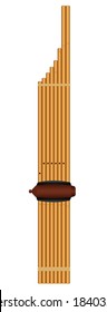 "Kan" kind of musical instruments reed mouth organ of North eastern Thai.Graphic vector 