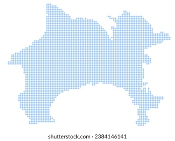 Kanagawa Map Circle Dot Icon