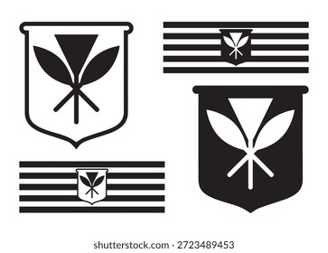 Vector de la bandera de Kanaka Maoli para la impresión, Clipart de la bandera de Kanaka Maoli, ilustración de la bandera de Kanaka Maoli