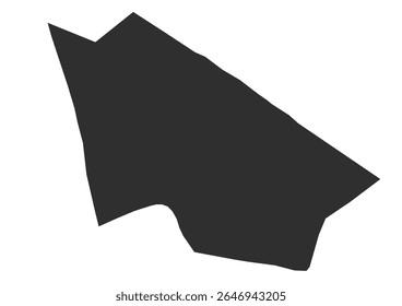 Silhueta de mapa vetorial de Kananga. Design minimalista e moderno para o digital