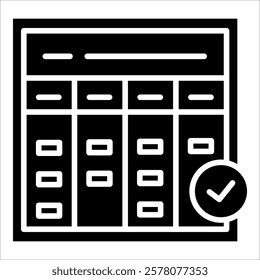 Kanban Board Icon Element For Design
