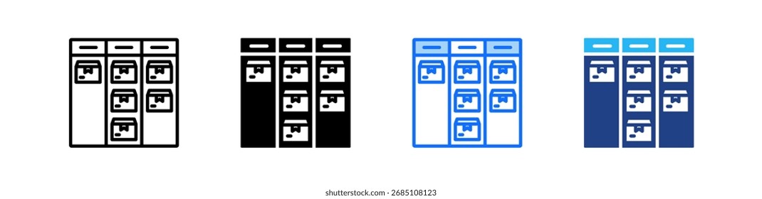 Conjunto de Ícones do Quadro Kanban Coleção de Vários Estilos