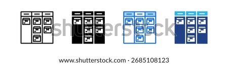 Kanban Board Icon Set Multiple Style Collection