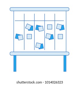 Kanban board with notes